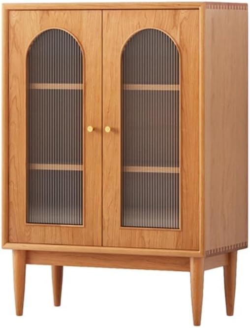 Entryway Cabinet Chinese Style Sideboard Solid Wood Buffet Cabinet Coffee Bar Cabinet is Suitable for Living Room, Dining Room and Entrance Hall Sideboard Storage Cabinet(A)
