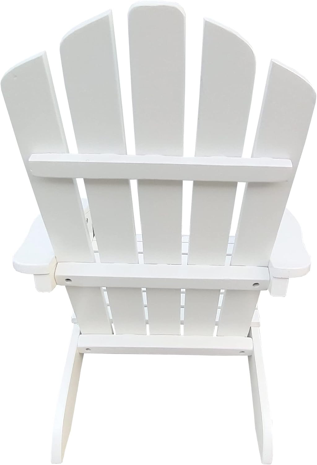Solid Populus Wood Children Chair, Blue Durable Kids Lounge Chair with Sloping Seat & Armrest, Indoor Outdoor Patio Porch Deck Garden Poolside Seating, 110 lbs Capacity, Easy Assembly, Hardware & Ins