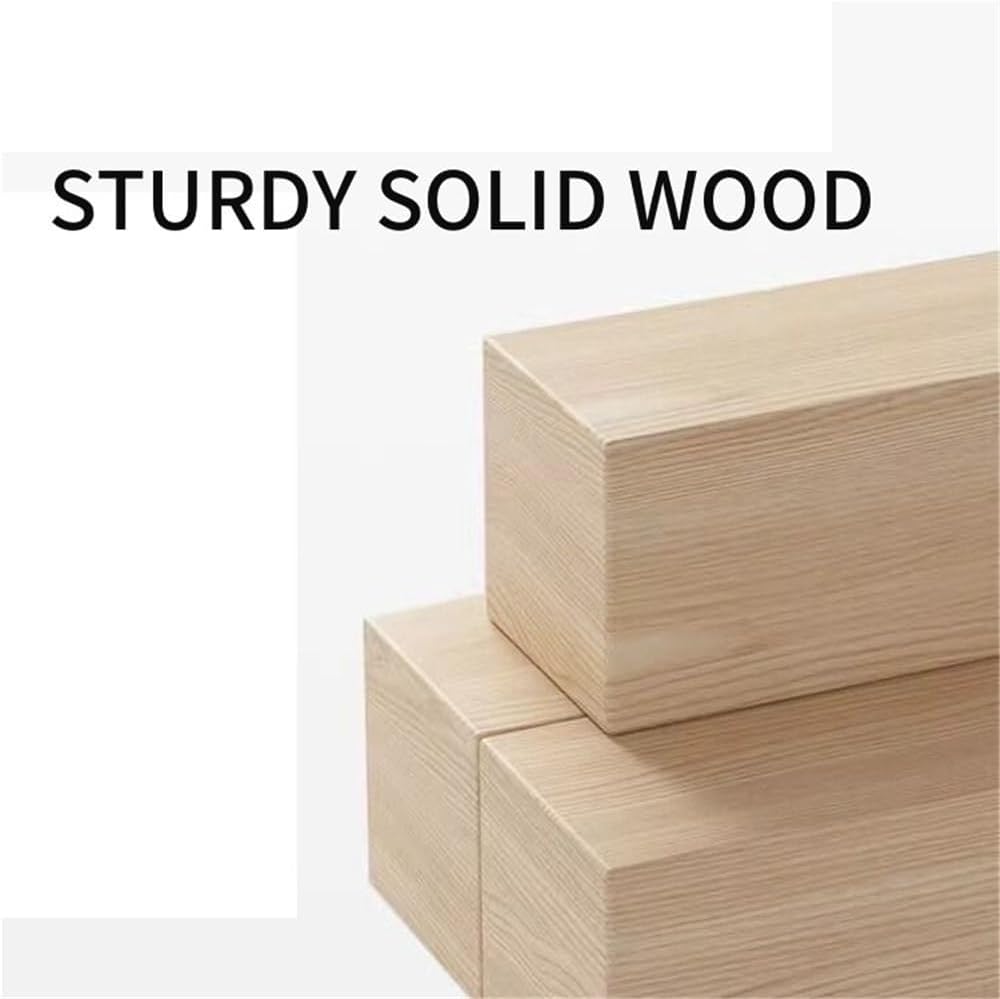 Mobile C-Shaped End Table with Wheels Wood Snack Table Rolling Sofa Side Table Slides Under Couch for Living Room Small Spaces Heavy Duty(Brown,80 cm)