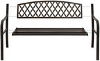 Patio Benches for Outdoors Nordic Retro Outdoor Metal Garden Bench Hollow Mesh Decorative Suitable for Courtyard Balcony Terrace Garden Benches for Outdoors