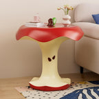 Resin Cute Side Table, Funky Fruit Accent Table, Eclectic Decorative Nightstand for Living Room, Balcony, Cafes
