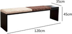 Modern Fabric Bench for Office Area Casual Dressing Room Bedroom Wooden Bed end Entryway(XS)