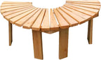 Tree Bench Wrap Around,Wooden Curved Bench Weatherproof Outdoor Benches,for Garden Patio Deck Lawn Yard(Color1)