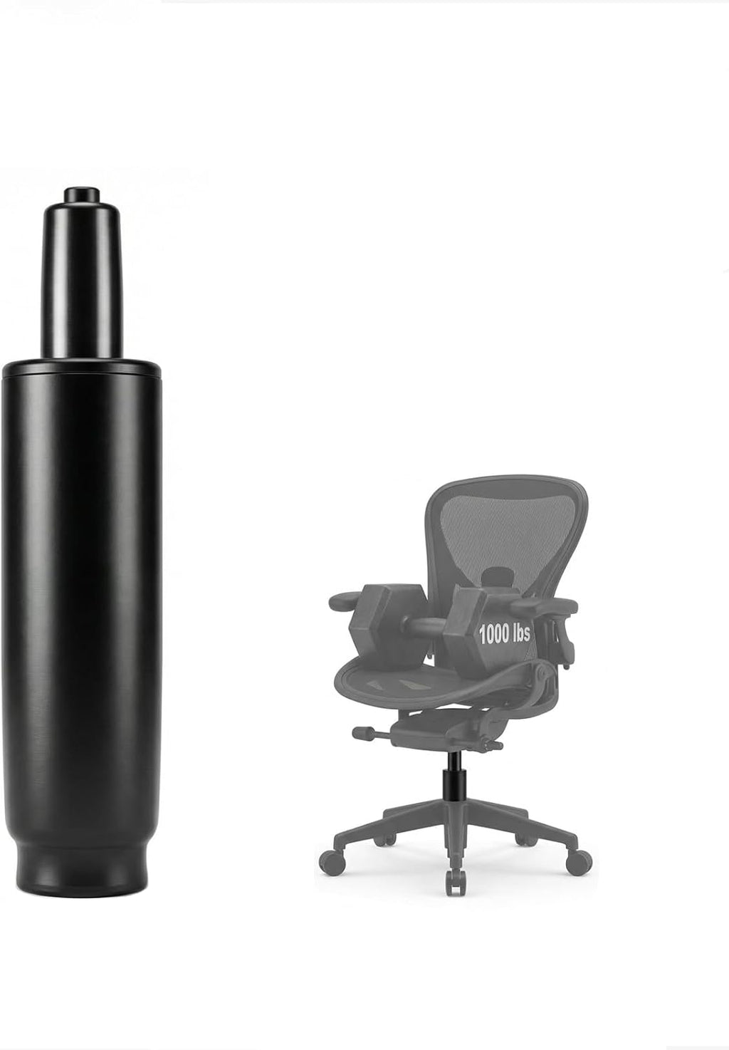 10.1 Inches-14 Inches Office Chair Cylinder Replacement Parts, 3.9in Stroke,Heavy Duty 1000 lbs,Hydraulic Chair Gas Lift Universal Gas Cylinder Fit Most Office Chairs/Gaming Chairs, Class 4