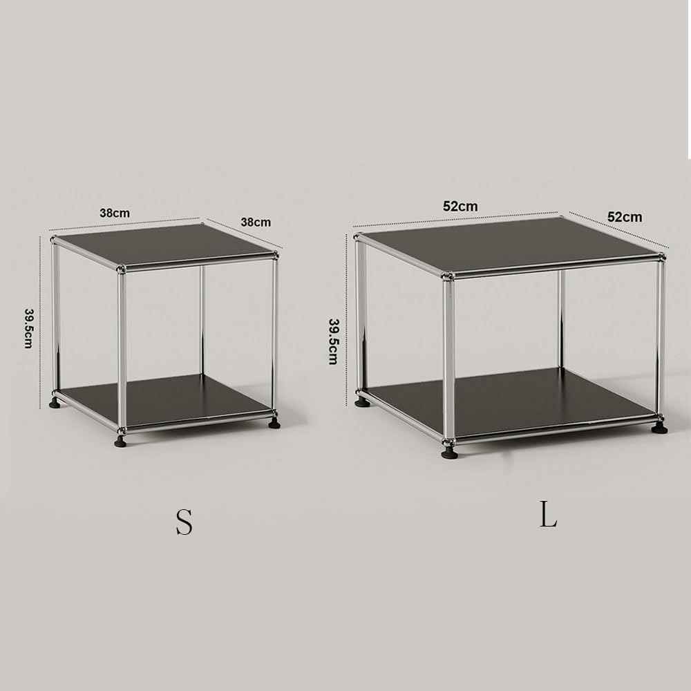 Table Modular Sofa Side Table Arbitrarily Spliced Storage Modern Minimalist Living Room Cabinet Coffee Table(White,Small)