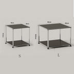 Table Modular Sofa Side Table Arbitrarily Spliced Storage Modern Minimalist Living Room Cabinet Coffee Table(White,Small)