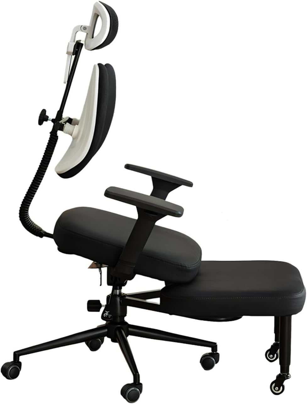 Ergonomic Posture Chair with Armrests,Kneeling Chair with Backrest,Rolling Cross-Leg,Multiple Adjustable Positions,for Office Home