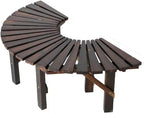 Patio Benches for Outdoors Outdoor Garden Solid Wood Tree Bench Flower Rack Park Chair Long Stool Garden Benches for Outdoors