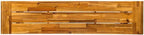 Acacia Wood Outdoor Dining Bench, Backless Patio Bench for Garden and Poolside