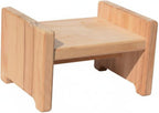 Children Bench Wooden Shape Low Profile Rounded Corners Multipurpose Seat Suitable for Plant Stand Living Room Entry