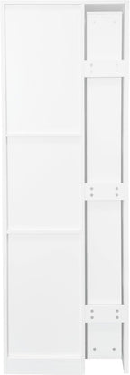 ZeHuoGe Kitchen Pantry Cabinet with Multi-Functional Pull-Out Multi-Tier Storage Shelf,Farmhouse Storage Cabinet with Glass Doors,Pantry Organizers for Kitchen, Bar,Dining Room