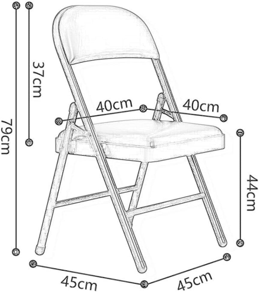 Folding Upholstered Office Conference Training Chair Black Space Saving and Inverted Fitness Design