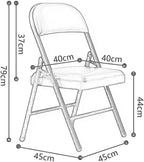 Folding Upholstered Office Conference Training Chair Black Space Saving and Inverted Fitness Design