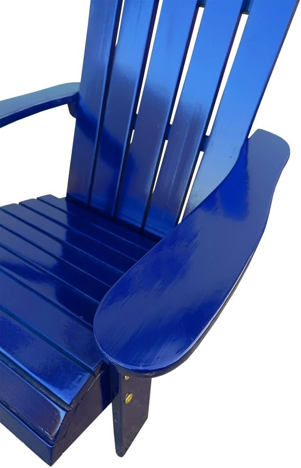 Light Pink Children's Rocking Chair for Kids – Sturdy Solid Wood Indoor & Outdoor Rocker with Slatted Backrest, Easy Assembly (Blue + Solid Wood-1)
