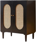Entryway Cabinet Wooden Storage Cabinet Modern Sideboard Rattan Dining Sideboard Living Room Small Entrance Tea Cabinet Sideboard Storage Cabinet