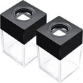 grwanpen® Extra Large Magnetic Paper Clip Dispenser – 500 Clip Capacity, Heavy-Duty Magnetic Desktop Organizer for Office, Home Office & School Supplies – Efficient Organization,Black,2-Pack