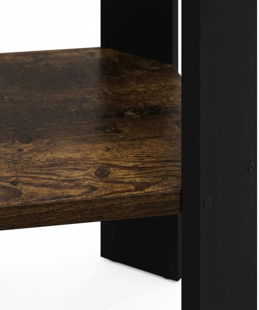 Furnifact Amber Pine Side Table with Elegant Finish, Modern Design, Durable Construction, Perfect for Accent and Living Room, Stylish Home Decor