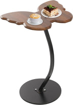 Side Table Butterfly Shape End Table, C-Shaped Small Coffee Tables Sofa Table, Living Room End Tables, 33 Pounds Capacity for Bedrooms Offices Lounge Small Spaces