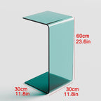 Acrylic C-Shaped End Table for Living Room and Bedroom, Versatile Sofa Side Table, Ideal for Home Decor and Snack Use