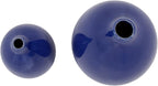 Howard Elliott Collection Glazed Ceramic Flower Or Decorative Home Vase Set, Cobalt Blue, 2 Piece, 7 x 12 Inch and 5 x 8 inch