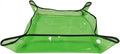 Large 39.4"*39.4" Repotting Mat for Indoor Plants Transplanting, Waterproof Heavy Duty Potting Tray for Mess Control, Succulent Potting, Gardening Mat, Patio Bonsai Tools, Clear Green