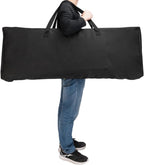 mefeir 31" Tall Folding Directors Chair with Side Table Storage Bag,Portable Makeup Artist Bar Height, Aluminum Frame 300 lbs Capacity, 19.2" D x 23.6" W x 45.6" H