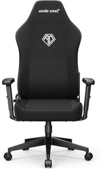 Anda Seat MANA Black Fabric Gaming Chair - Ergonomic Game Chairs with Adjustable Armrest, Comfortable Office Chair with Lumbar Support, Heavy Duty Wide Computer Seat for Game & Work