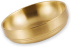 4-Inch Gold Decorative Bowl Paper Clip Holder,Stainless Steel Dual-Purpose Round Small Storage Tray & Cute Jewelry Organizer for Office Desk,Bathroom Vanity,Home & School