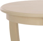 SAFAVIEH Furniture - Mary Pedestal Table - Sand - Solid Wood - Farmhouse Pedestal Design - Ideal for Living Room, Entryway, Home Office, 18.1" W x 18.1" D x 26" H (AMH5711G)