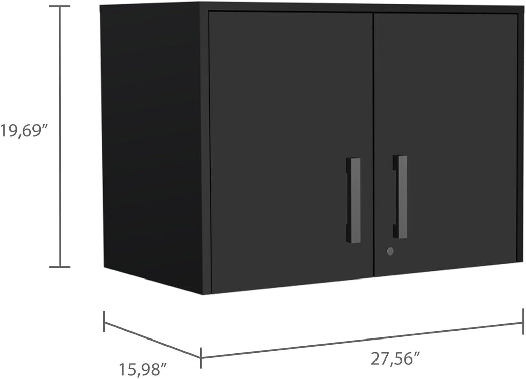 Farmhouse Pantry Storage Cabinet, Wall Cabinet Double Door, Three Internal Shelves,for Kitchen Home