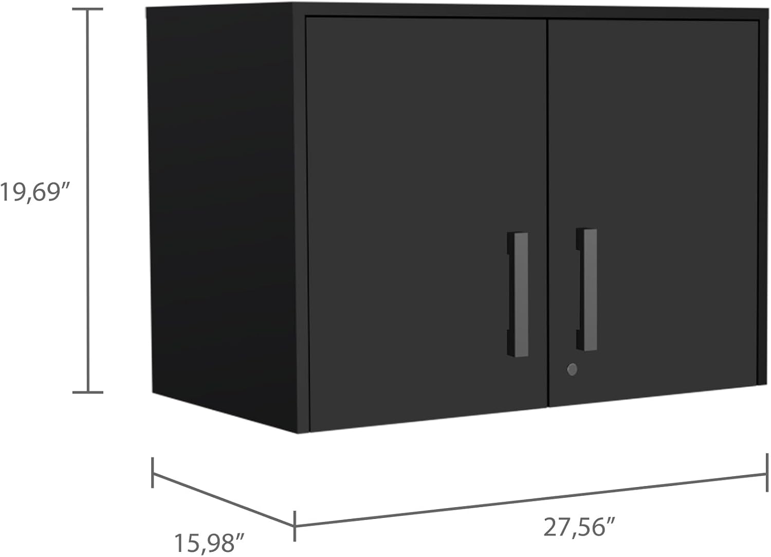 Farmhouse Pantry Storage Cabinet, Wall Cabinet Double Door, Three Internal Shelves,for Kitchen Home