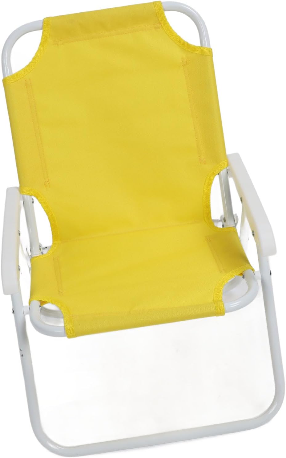 Precise Children Beach Chair Portable Camping Chairs with Sunshade Umbrella for Outdoor Activities Beach Camping Picnics Park, 14.96x13.58x20.87in, Oxford Cloth + Steel Pipe (Yellow)