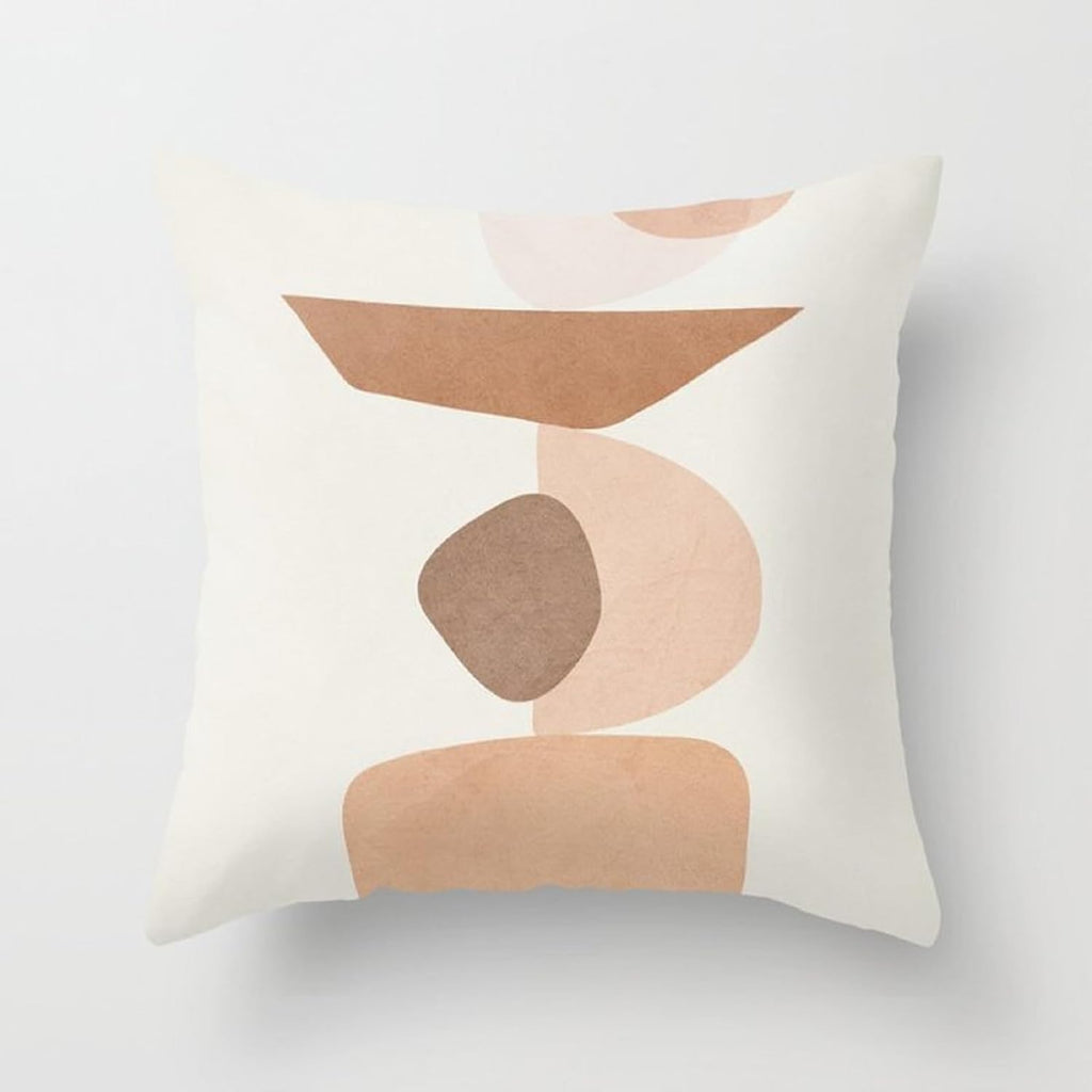 Gericco Pack of 4 Couch Throw Pillow Covers, Soft Modern Printed Pillow Covers for Sofa Living Room