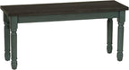 Powell Furniture Willow Dining Bench, Multicolor, 40”W x 14.02”D x 18.31”H