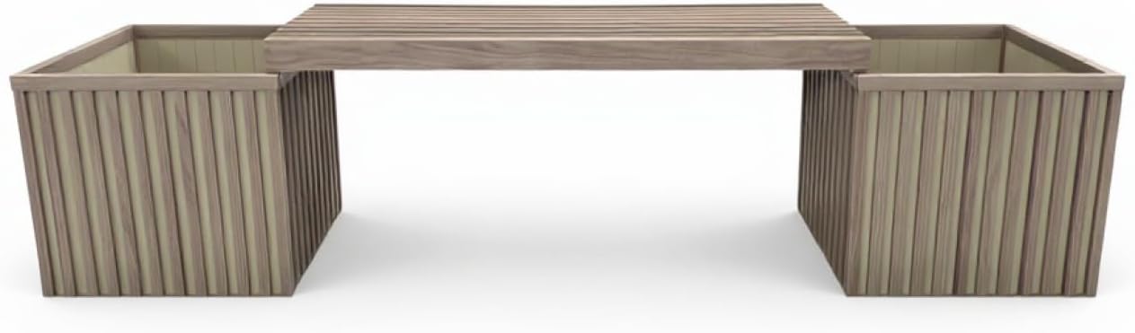 Grove Planter Bench - Ash Brown