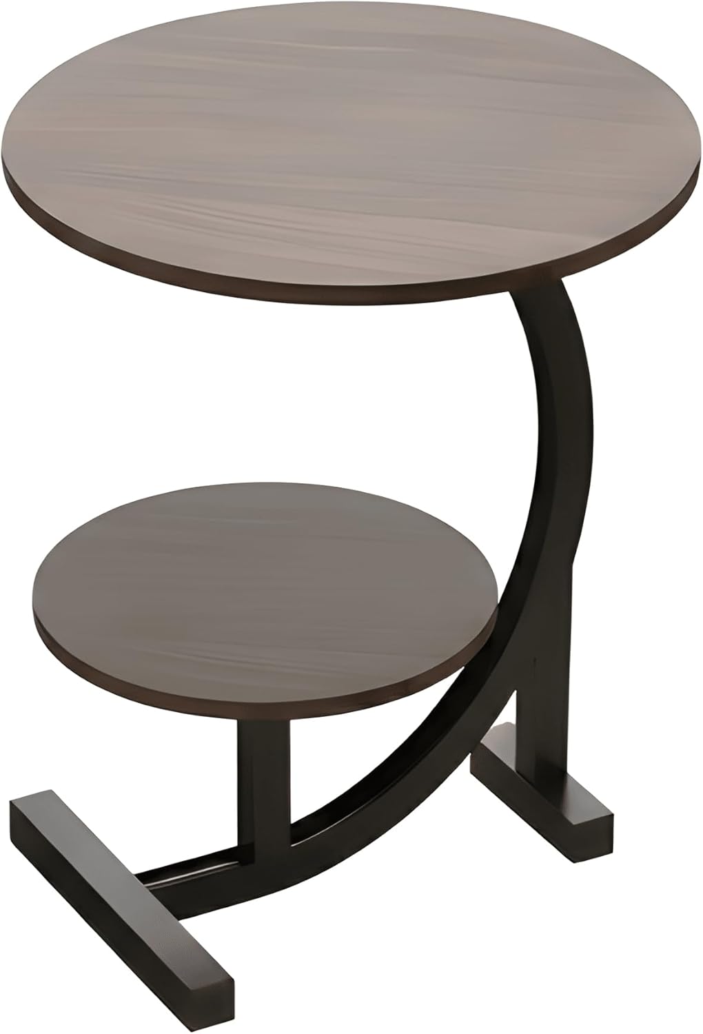 Modern Double Side Table for Living Room, Minimalist Small Side Table for Couch & Bedroom, Stylish Side Tables for Bedside Use