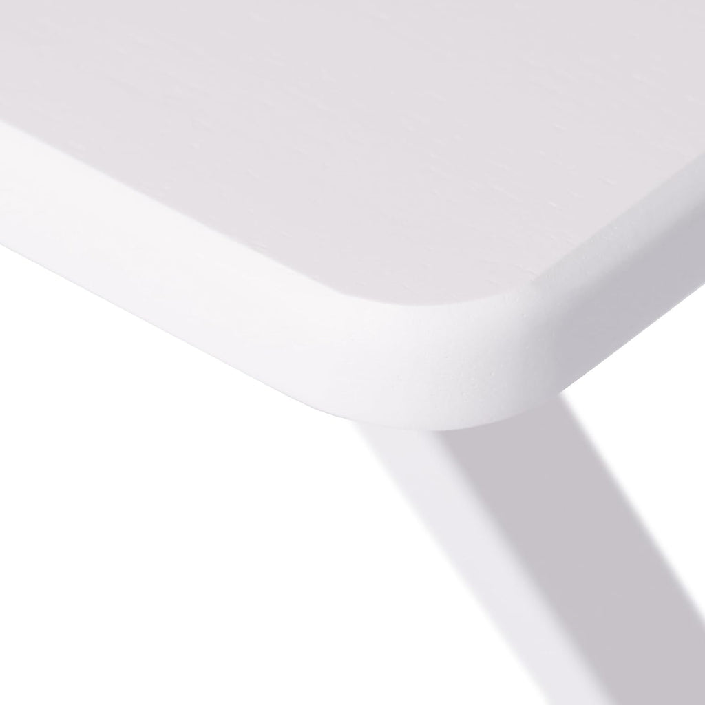 Winsome Alex Set of 4 Foldable Snack Tables with Storage Rack, Easy to Store Portable Fold Up Table Set for Kitchen, Living Room TV Dining, Crafts, Puzzles, Work from Home