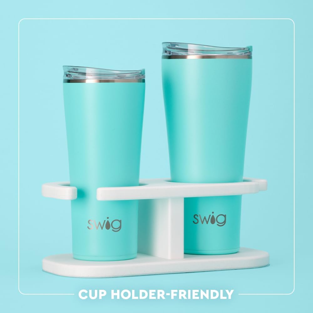 Swig Life 32oz Insulated Tumbler, Travel Coffee Tumbler with Lid, Cup Holder Friendly Travel Coffee Mug, Stainless Steel, 32 oz, Reusable Insulated Mug with Lid (Sweethearts)