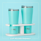 Swig Life 32oz Insulated Tumbler, Travel Coffee Tumbler with Lid, Cup Holder Friendly Travel Coffee Mug, Stainless Steel, 32 oz, Reusable Insulated Mug with Lid (Sweethearts)