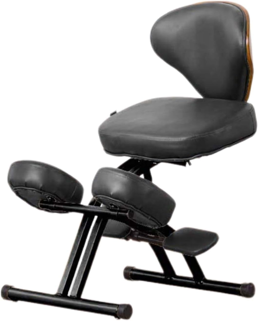 Kneeling Chair,Black Kneeling Desk Chair,Ergonomic Posture Chair with Backrest,Adjustable Height for Study Work from Home