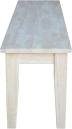 International Concepts Shaker Style Bench Unfinished