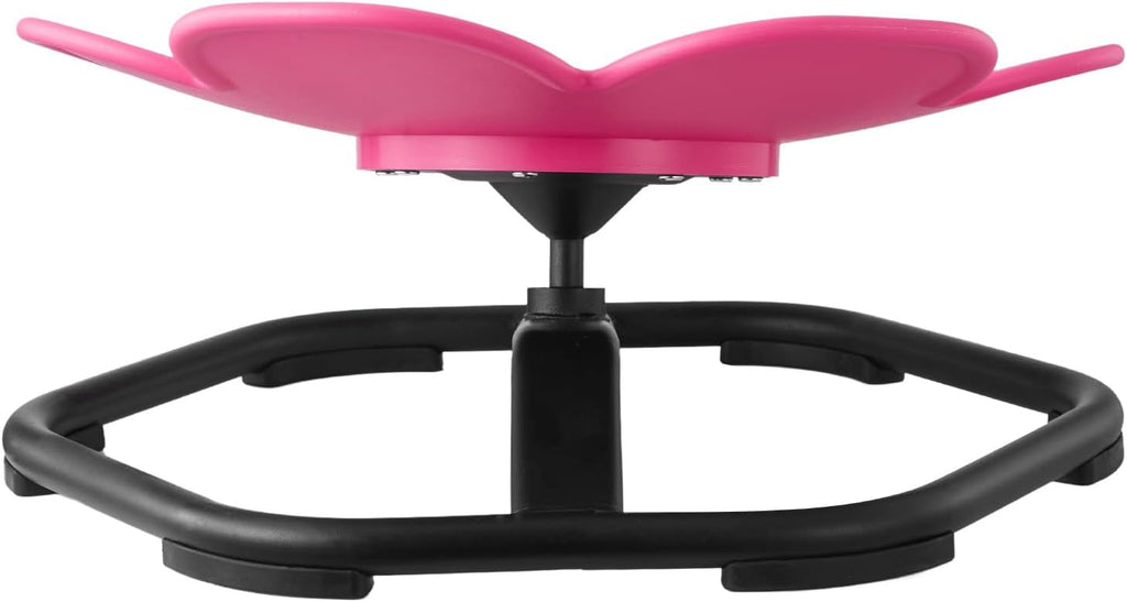 VEVOR Kids Swivel Chair, 220 lbs Capacity, Flower Shape Sensory Spinning Chair, Autistic Kids Sensory Toy Seat with Non-Slip Metal Base, Toddler Sit & Spin Seat for Coordination Balance Focus, Rose