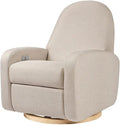 Babyletto Nami Power Recliner Glider Chair, Performance Beach Eco-Weave | GREENGUARD Gold & CertiPUR-US Certified Electronic Nursery Recliner w/ USB Ports - 270° Swivel - Water & Stain Repellent