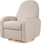 Babyletto Nami Power Recliner Glider Chair, Performance Beach Eco-Weave | GREENGUARD Gold & CertiPUR-US Certified Electronic Nursery Recliner w/ USB Ports - 270° Swivel - Water & Stain Repellent