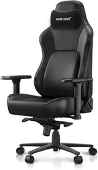 Anda Seat Phantom 4 Pro PVC Leather Gaming Chairs for Adults - Large Wide Seat Gamer Chair with Dynamic Lumbar Support, Ergonomic Video Game Seats with Magnetic Headrest - 3D Armrests, Royal Black
