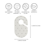 3 Sprouts Baby Closet Dividers 8-Piece Set Newborn to 2T - Double-Sided Organizer for Nursery Clothing Storage - Double Dot