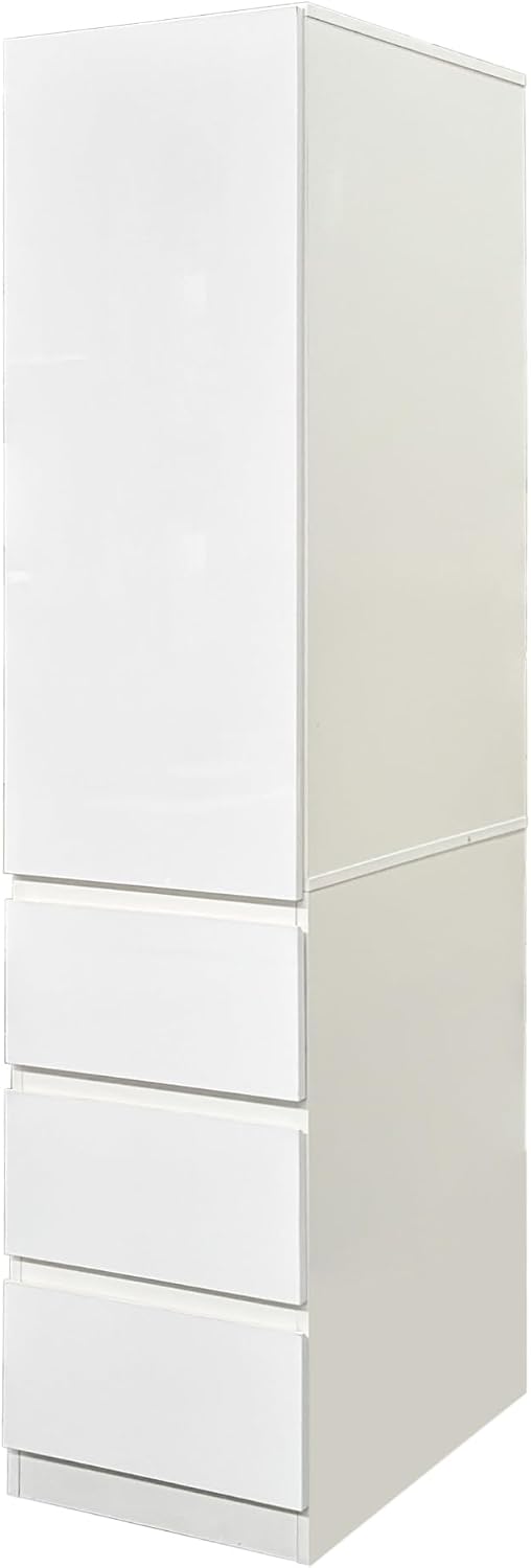 71" Tall Kitchen Pantry Cabinet with Storage, Modern Kitchen Storage Cabinet with 3 Drawers and Cabinet Door Organzier, Kitchen Cupboard with Adjustable Shelves for Dining Room, White