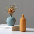 Ceramic Vase Set of 4,Small Vases for Dried Flowers&Pampas Grass,Vase for Home Decor,Modern Farmhouse Decor,Morandi Color Ceramics Decoration for Centerpieces for Tables