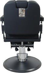Heavy Duty Vintage Barber Chair，Hydraulic Salon Chair with Headrest for Hairdressers Heavy Tattoo Shampoo Beauty Salon Equipment(Black)