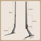 Universal TV Stand, Metal TV Legs for 20-65 inch LCD/LED/OLED/Plasma Flat&Curved Screen TV Height Adjustment with VESA 75x75mm to 800x500mm Max ML1760